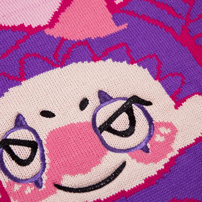 Loose Clown Pattern Sweater