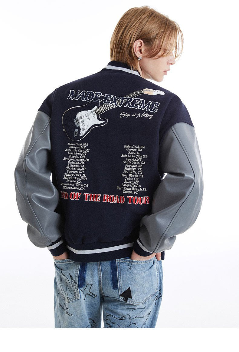 Guitar Retro Varsity Jacket