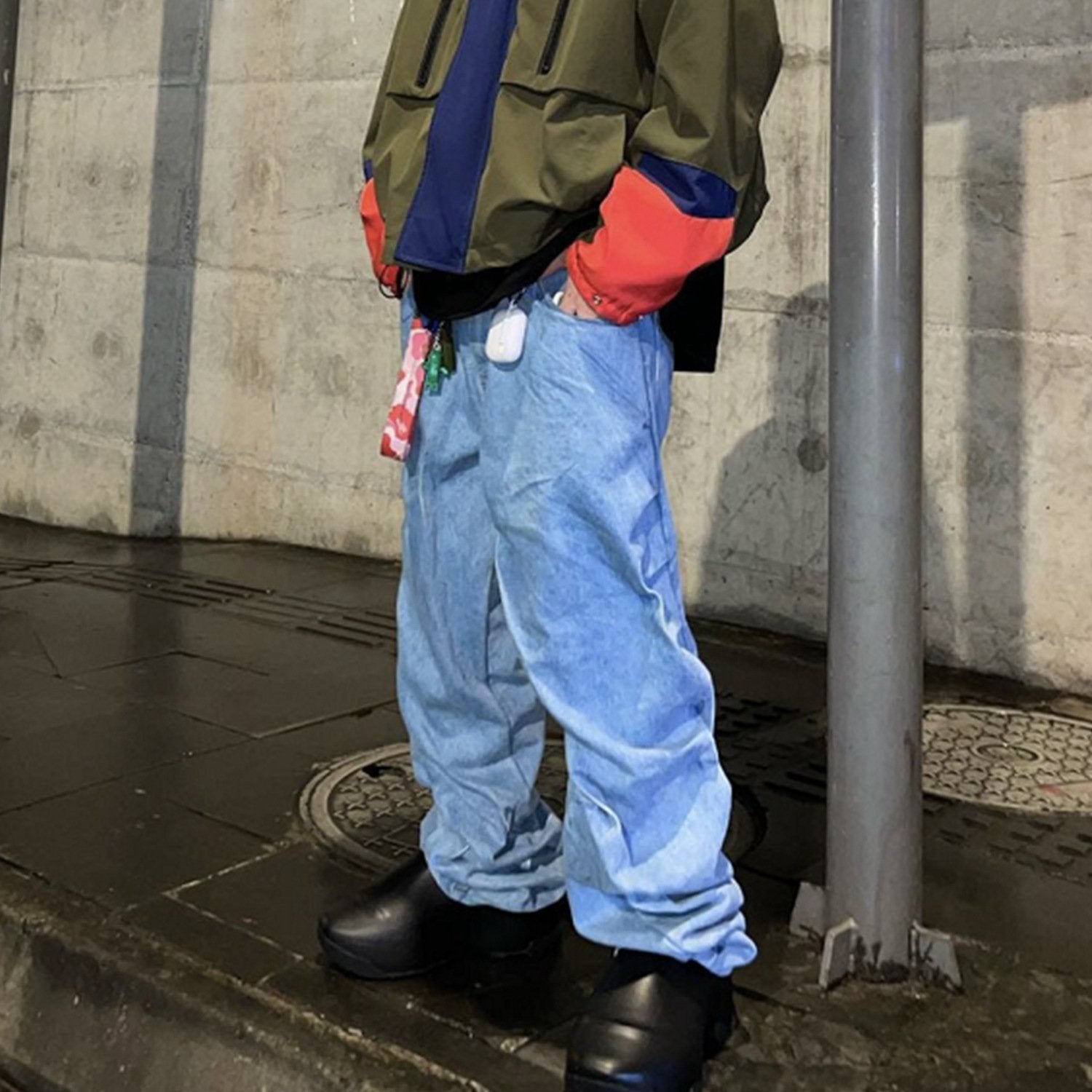 Vintage Washed Twisted Jeans