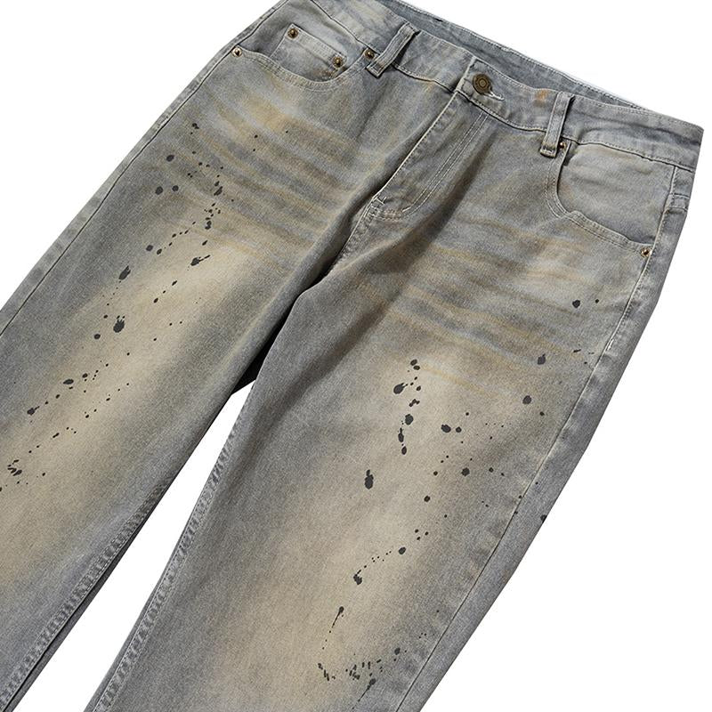 Splash-Ink Washed Jeans