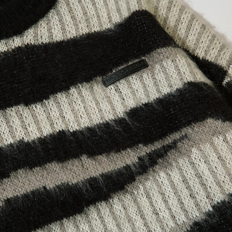 Zebra Lord Striped Sweater