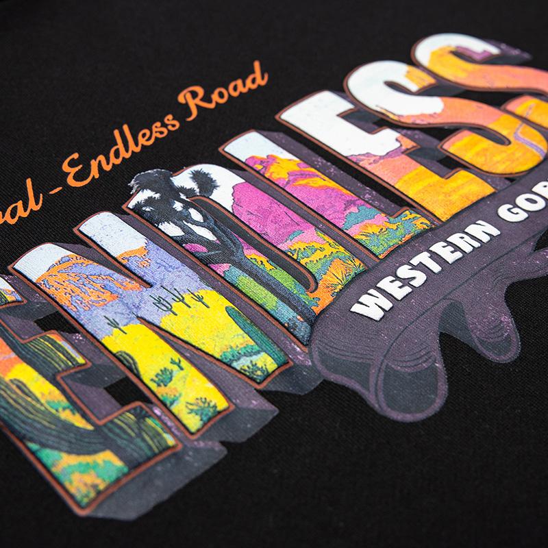 Endless Colourful Letter Print Hoodie