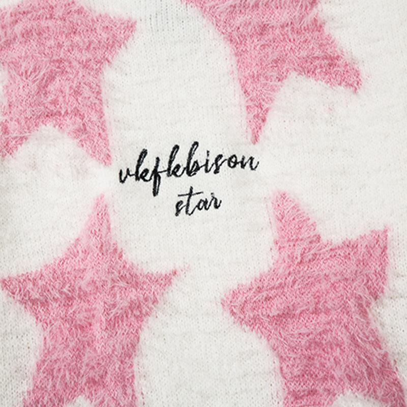 Star Graphic Loose Sweater