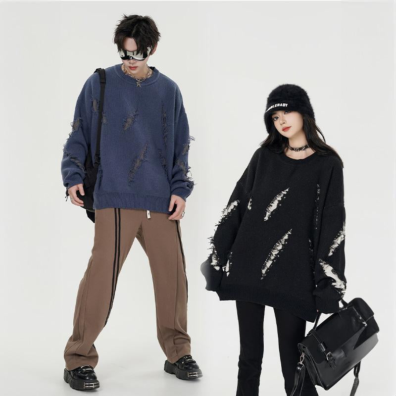 Claws Ripped Knitted Sweater