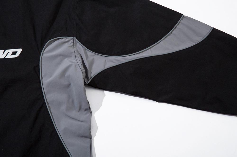 Futuristic Graphic Patchwork Sweatshirt