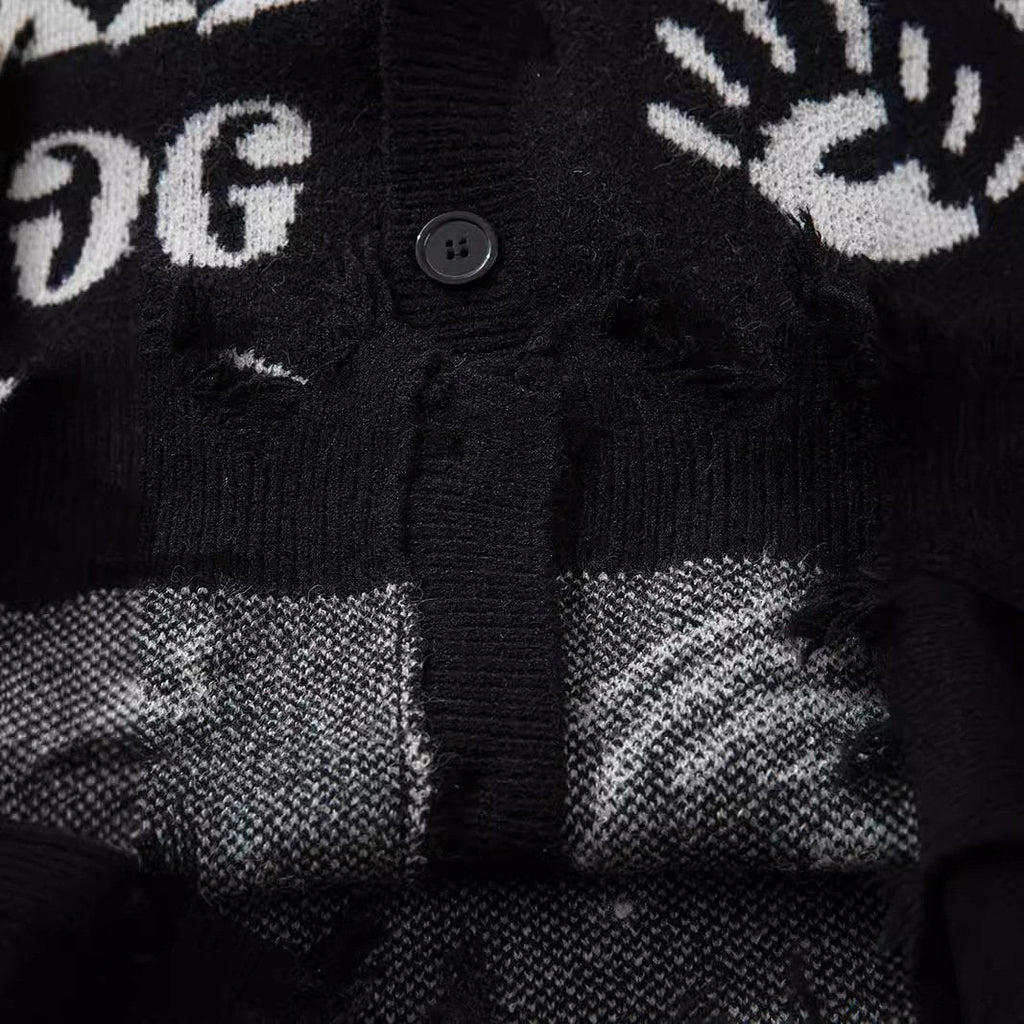 Abstract Graphic Sweater