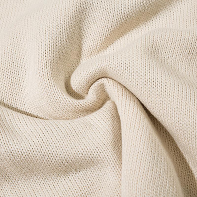 Splicing Color Star Embroidery Sweater