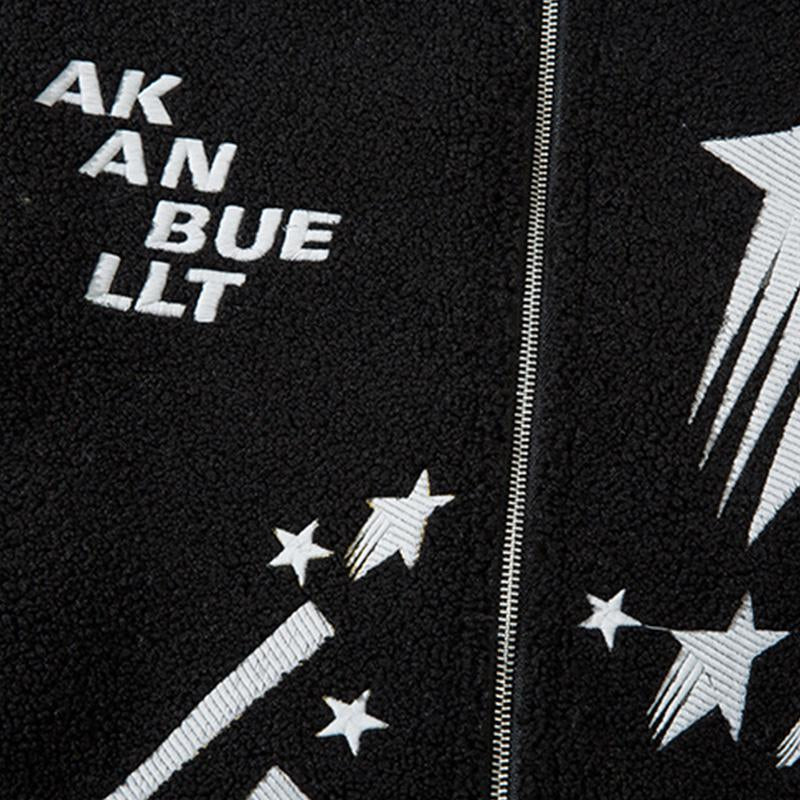Meteor Star Print Fleece Jacket