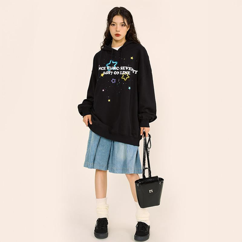 Star Graphic Oversized Hoodie