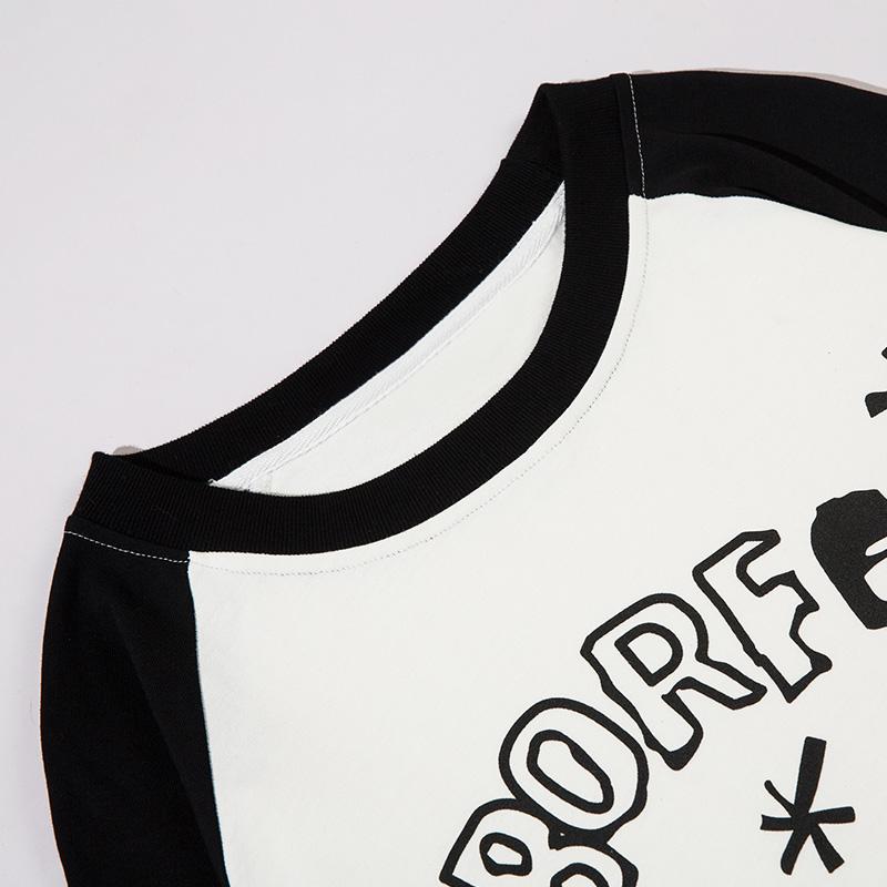 Dog Landscape Letter Print Sweatshirt