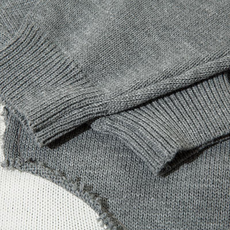 "Bullet" Letter Loose Sweater