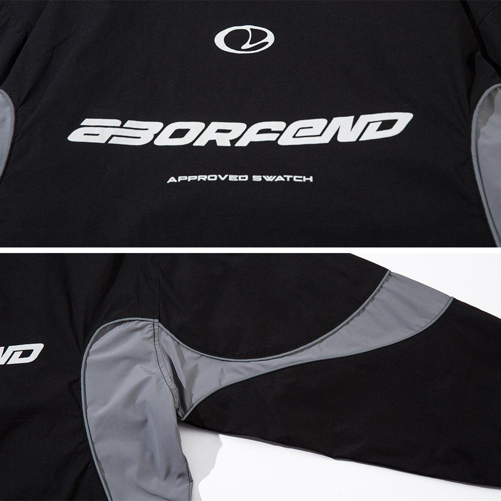 Futuristic Graphic Patchwork Sweatshirt