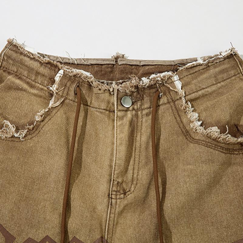 Raw Edge Retro Jeans