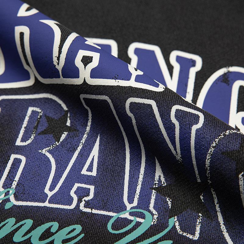 "Strange" Faded Letter Print Hoodie