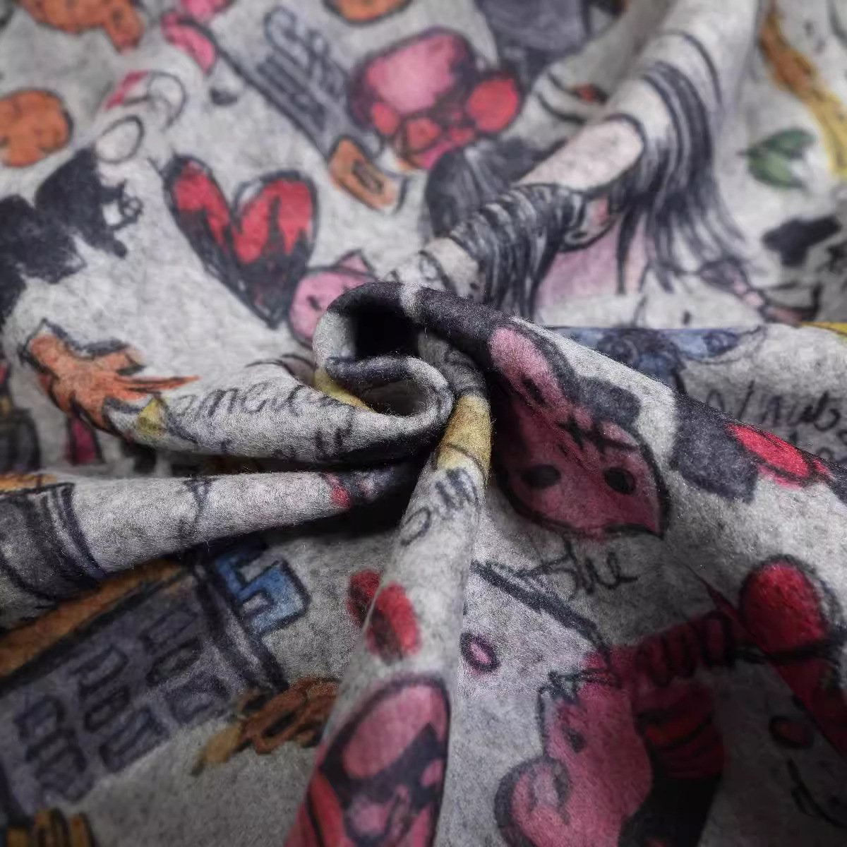 Graffiti Vibes Zip-up Hoodie