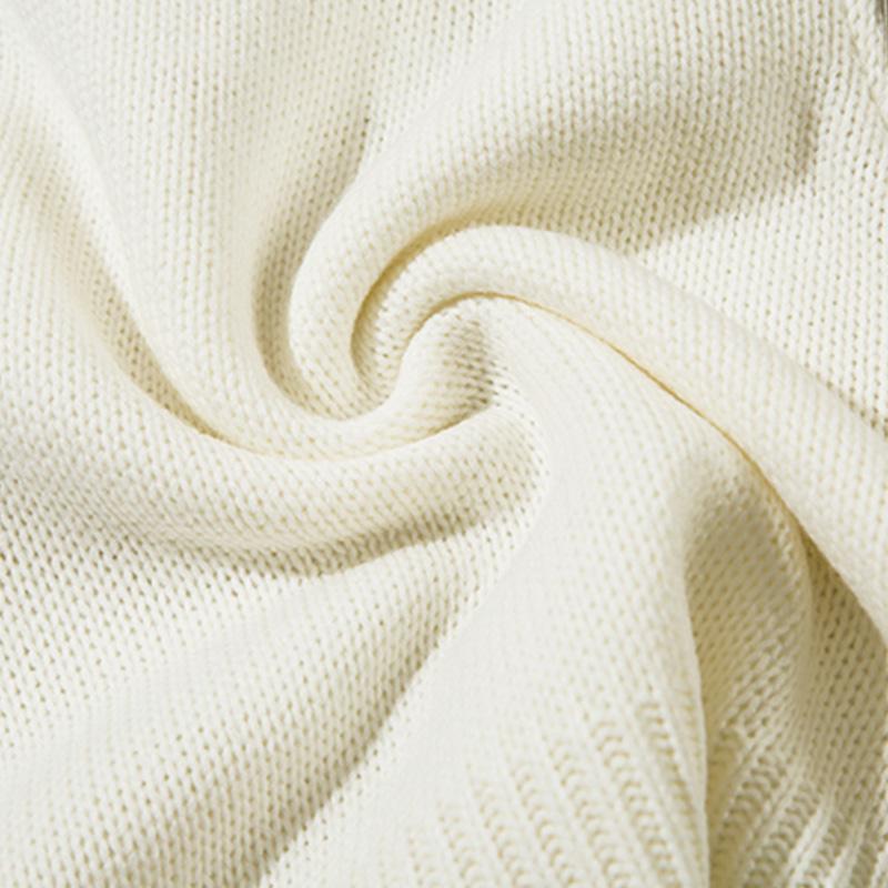 Oversized Spliced Zipper Sweater