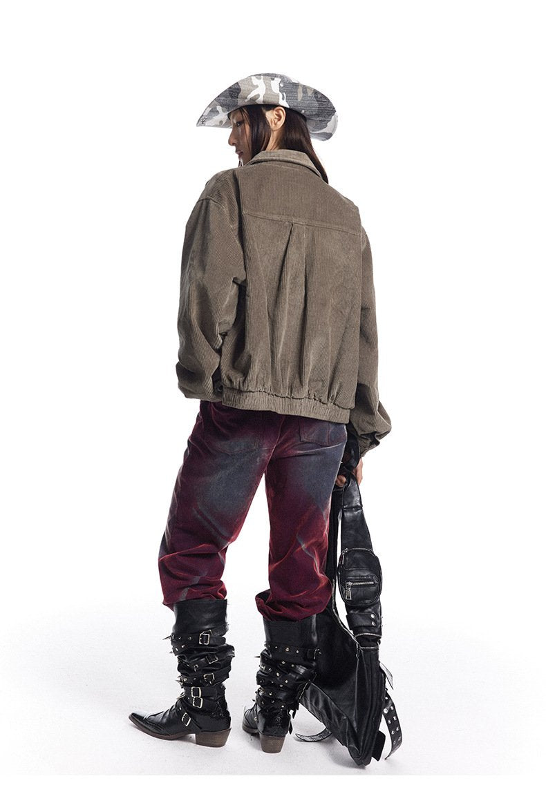 Y2K Slate Crest Fleece Jacket