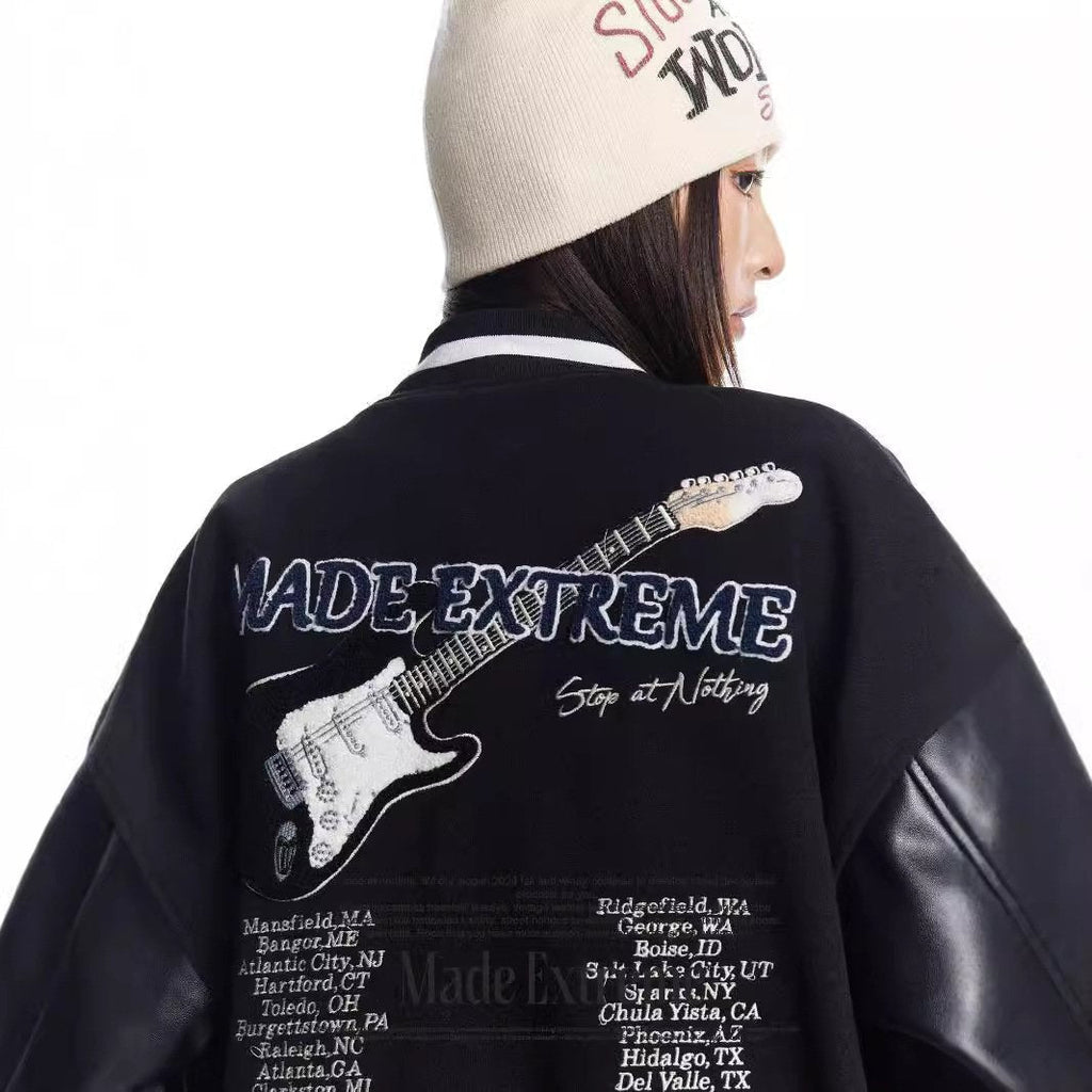 Guitar Retro Varsity Jacket
