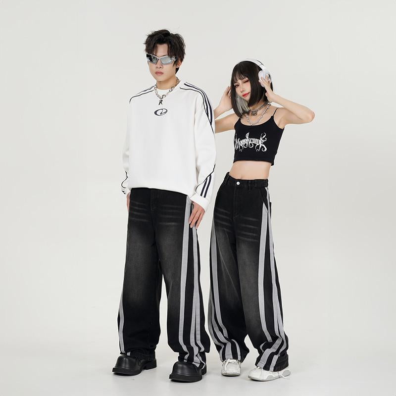 Side Webbing Denim Jeans