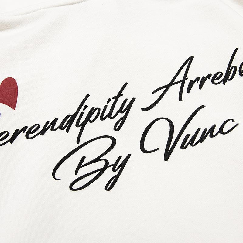 Loved Heart Embroidery Hoodie