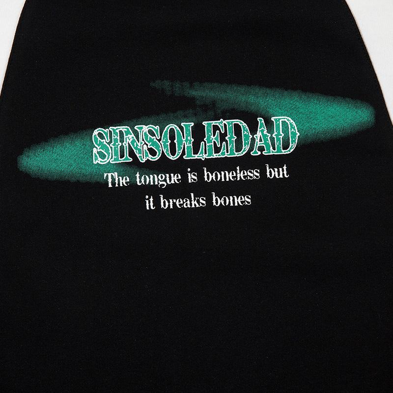 Black & White Patchwork Sweatshirt