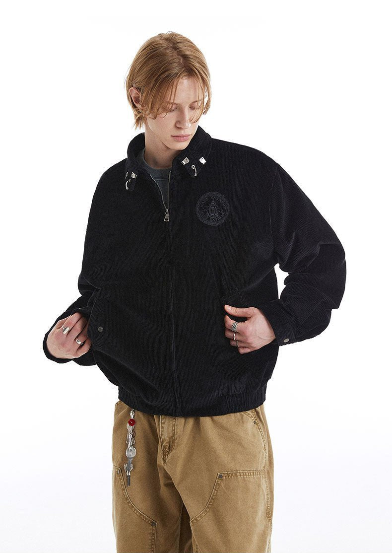 Y2K Slate Crest Fleece Jacket