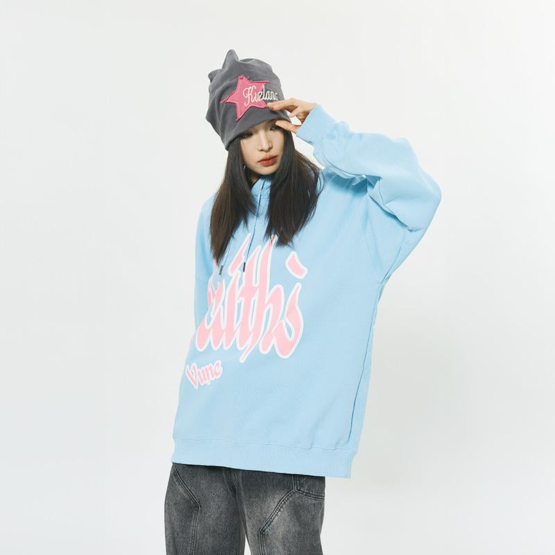 Faith Graphic Print Hoodie