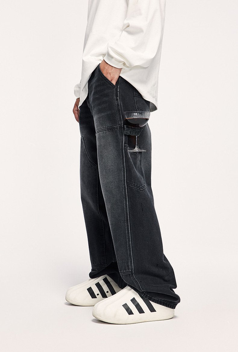 Wide-leg Baggy Cowboy Jeans