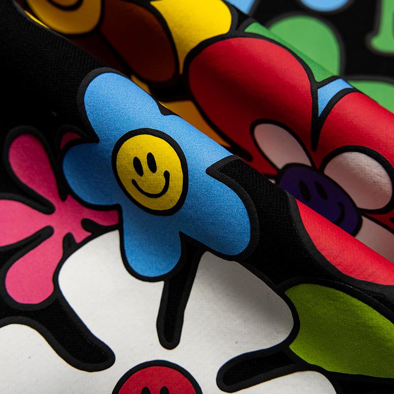 Smiley Sunflowers Retro Hoodie
