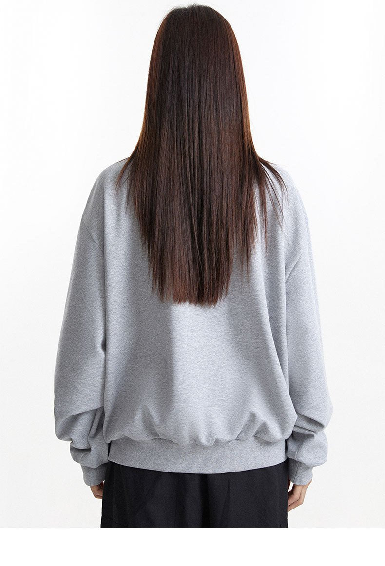 High-Collar Zippered Jacket