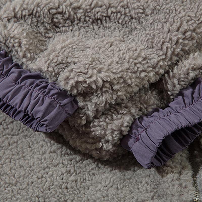 Fluffy Fleece Zip-up Jacket