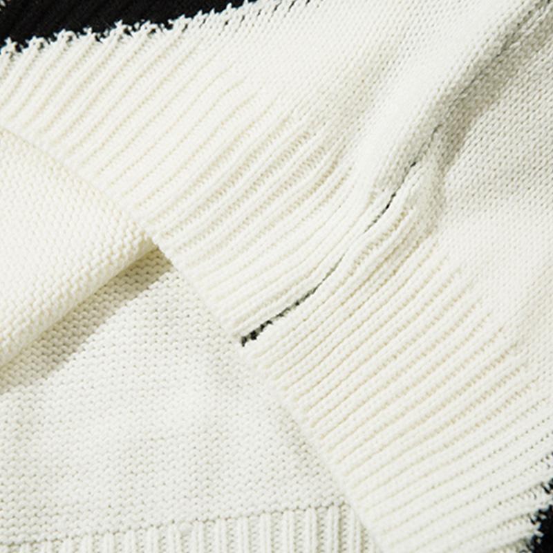 Star Patchwork Oversized Sweater